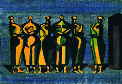 Barcsay Jenő: Asszonyok, 1949 Barcsay Jenő: Asszonyok, 1949